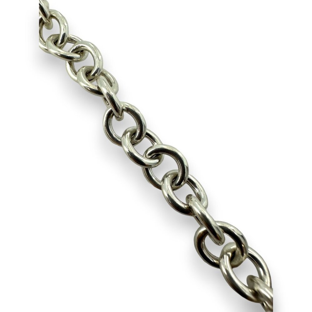 Tiffany & Co 925 Silver Return Tiffany Collection Heart Tag Charm Bracelet Roma - Picture 5 of 5
